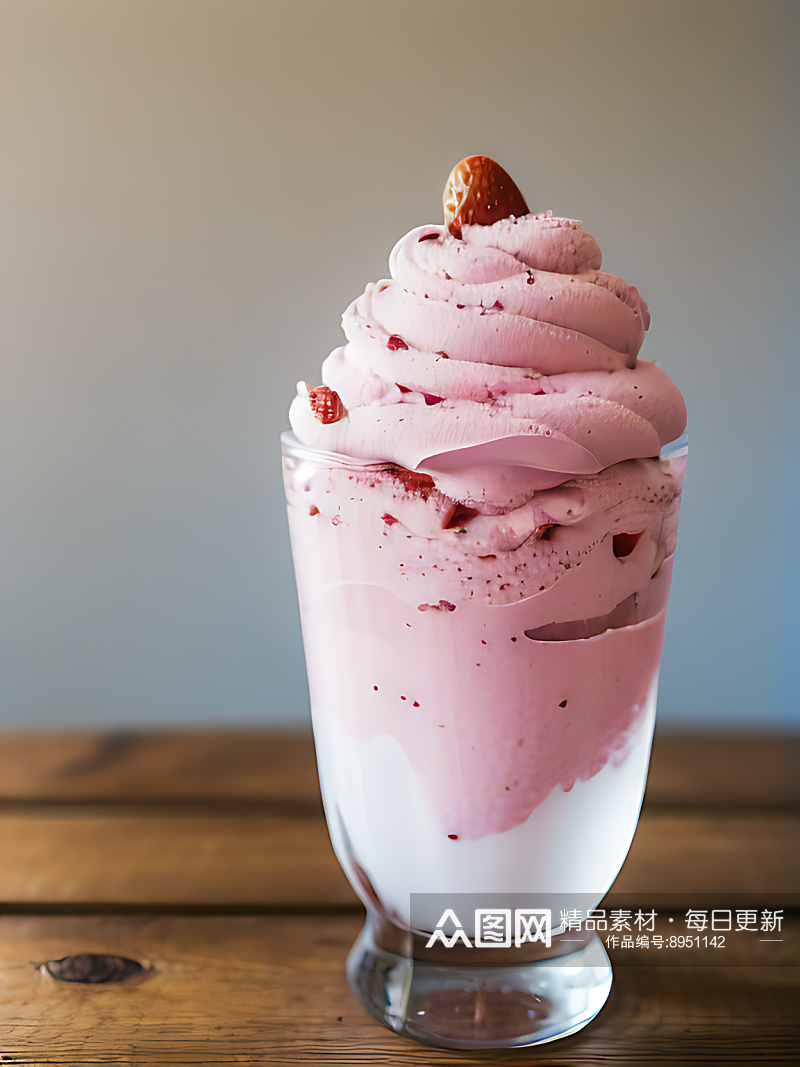 摄影风冰淇淋AI数字艺术素材