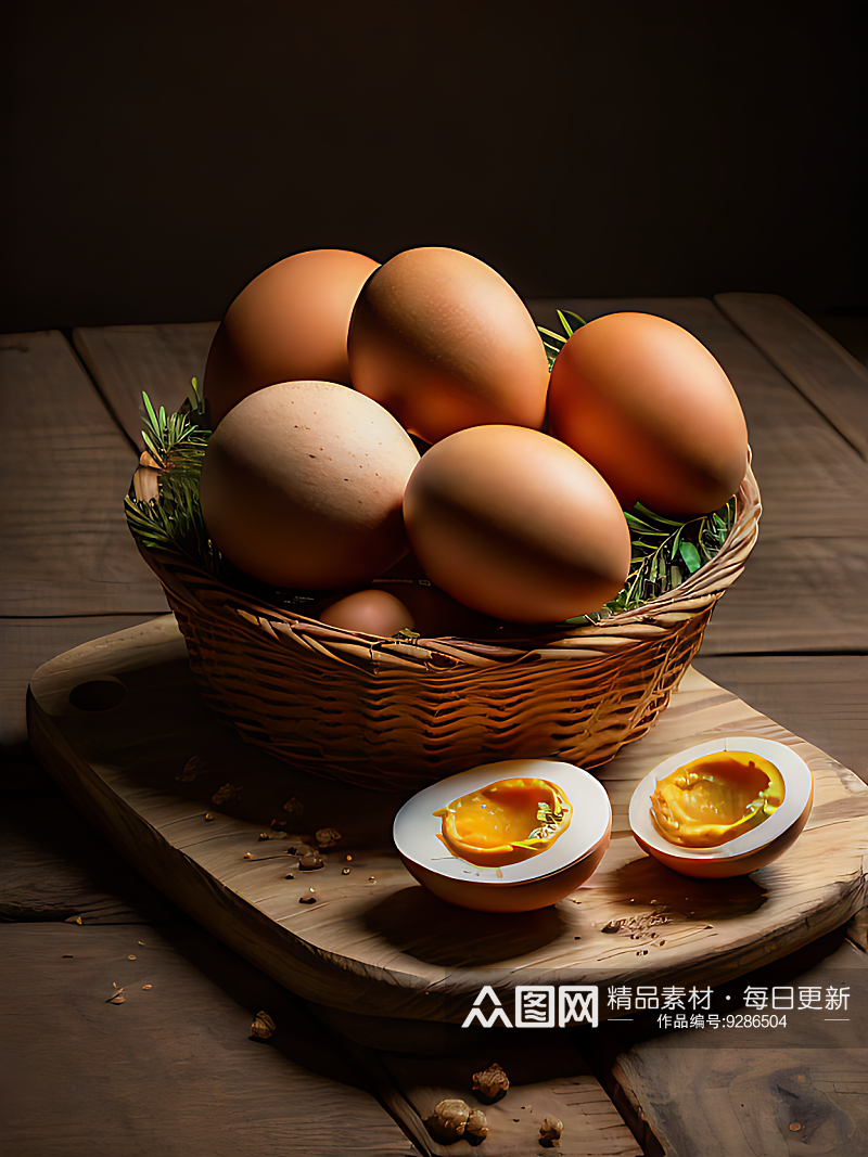 生鸡蛋写实摄影AI数字艺术素材