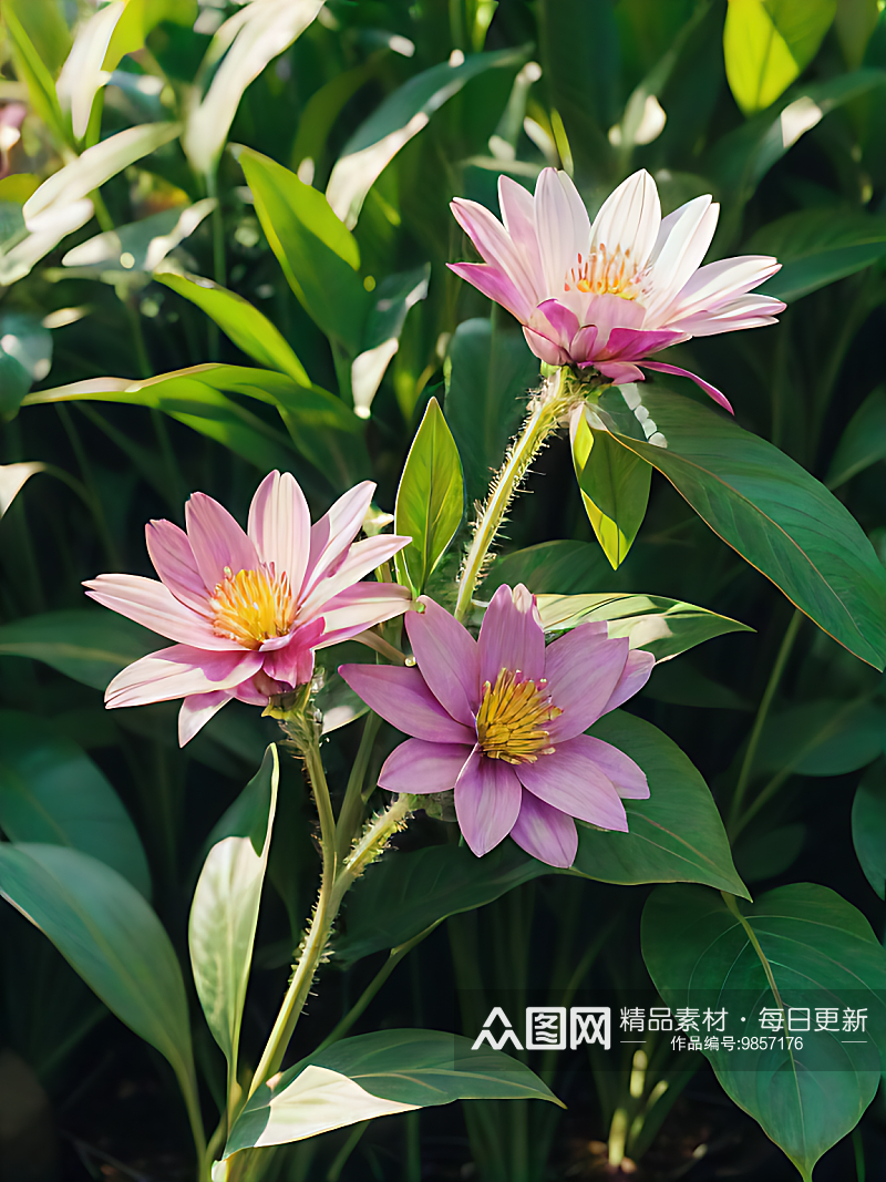 写实风春天盛开的花朵AI数字艺术素材
