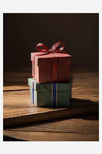 礼物盒子写实摄影AI数字艺术