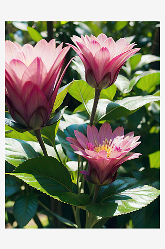 写实风春天盛开的花朵AI数字艺术