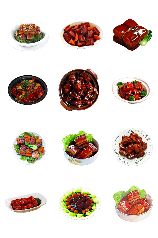 香甜红烧肉美食图片