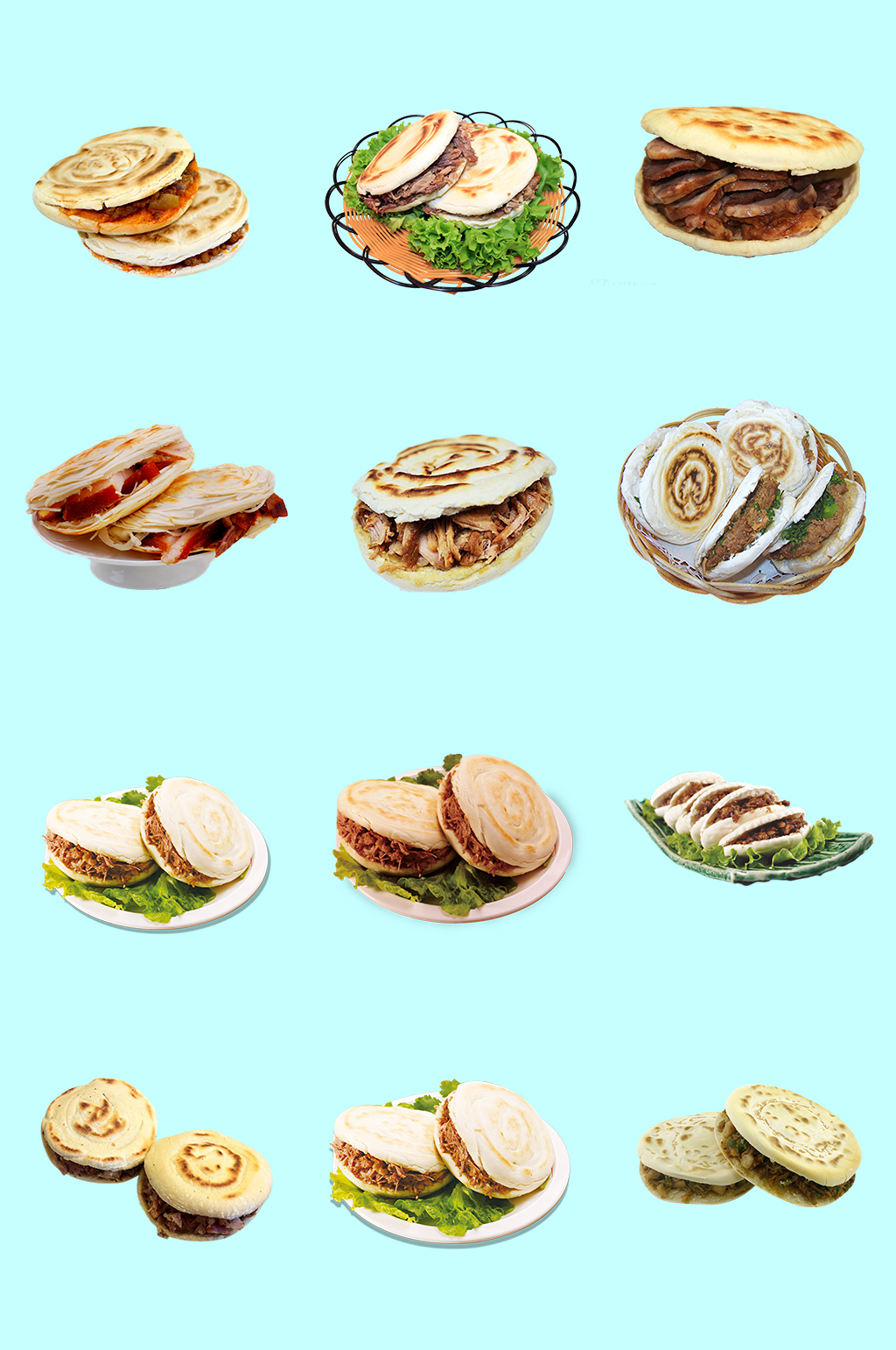肉夹馍面食素材图片素材