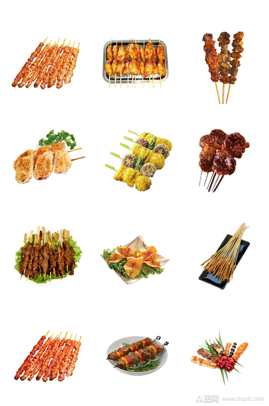 烧烤烤肉免扣素材