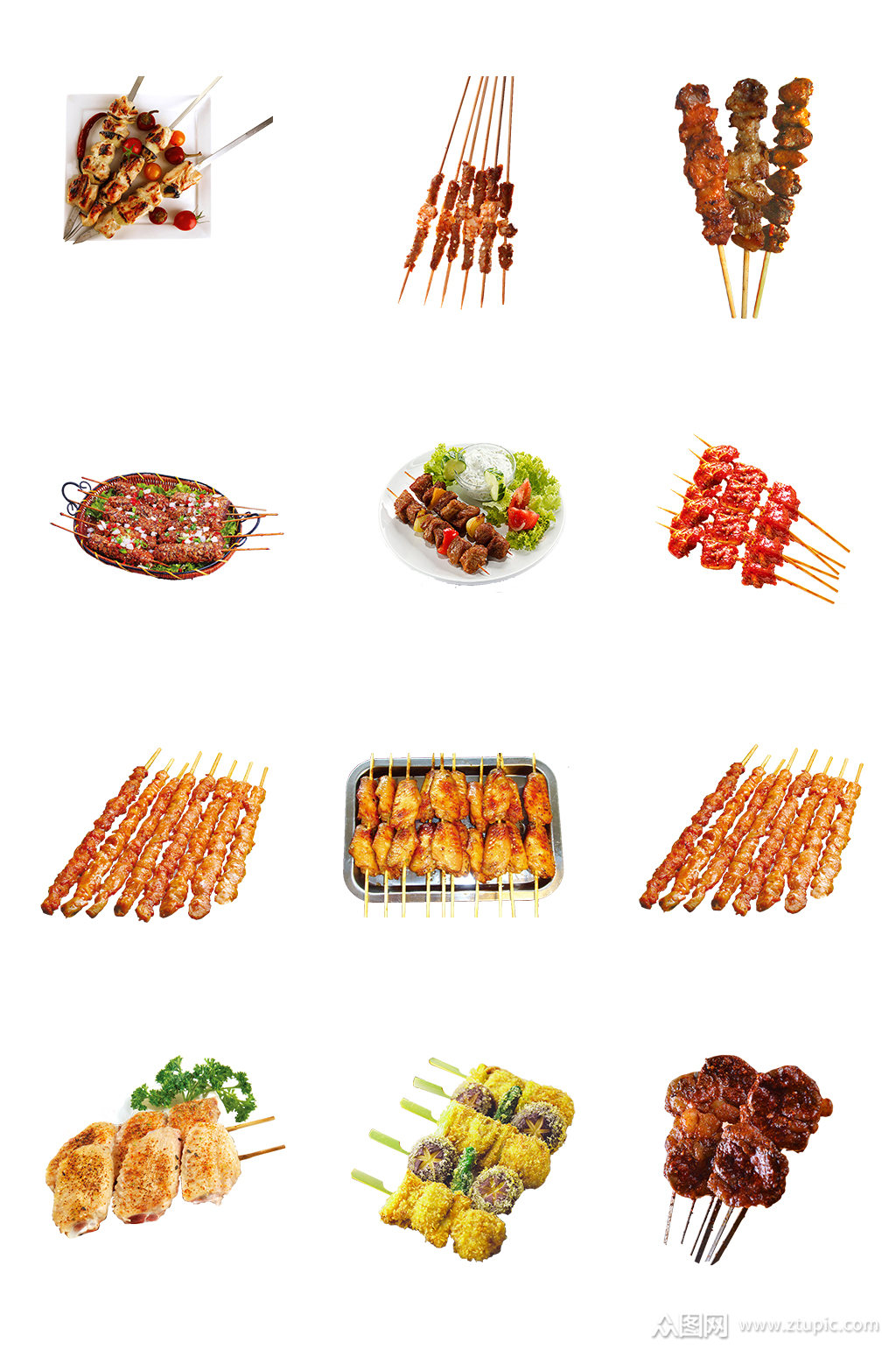 特色烧烤免扣素材