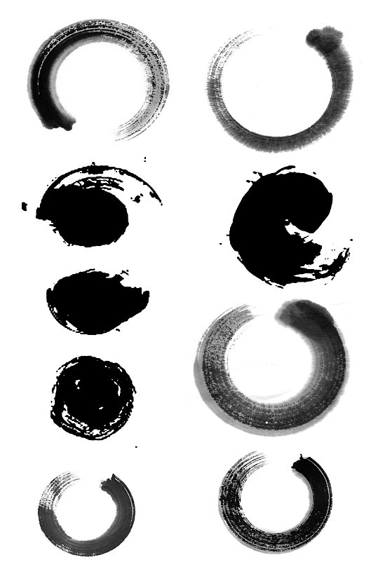 中国风水墨印素材