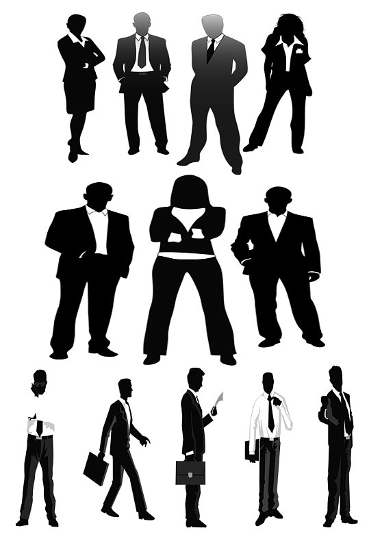 职场精英免扣素材