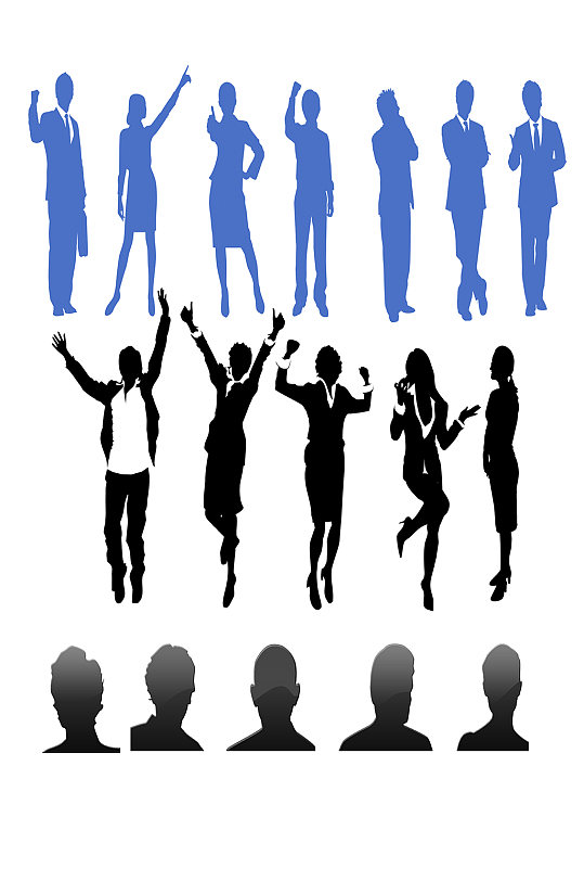 职场精英免扣素材