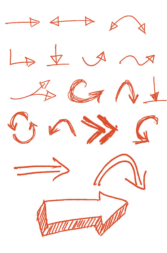 创意个性箭头标示素材