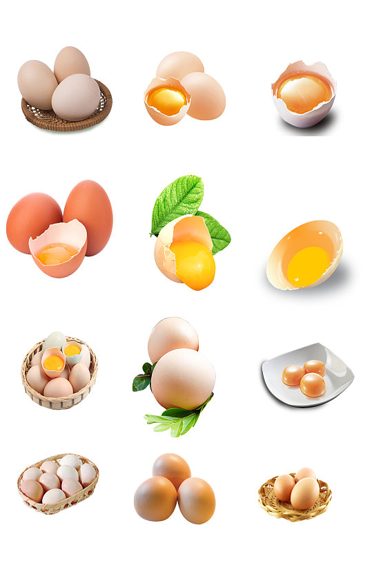 新鲜土鸡蛋免扣素材