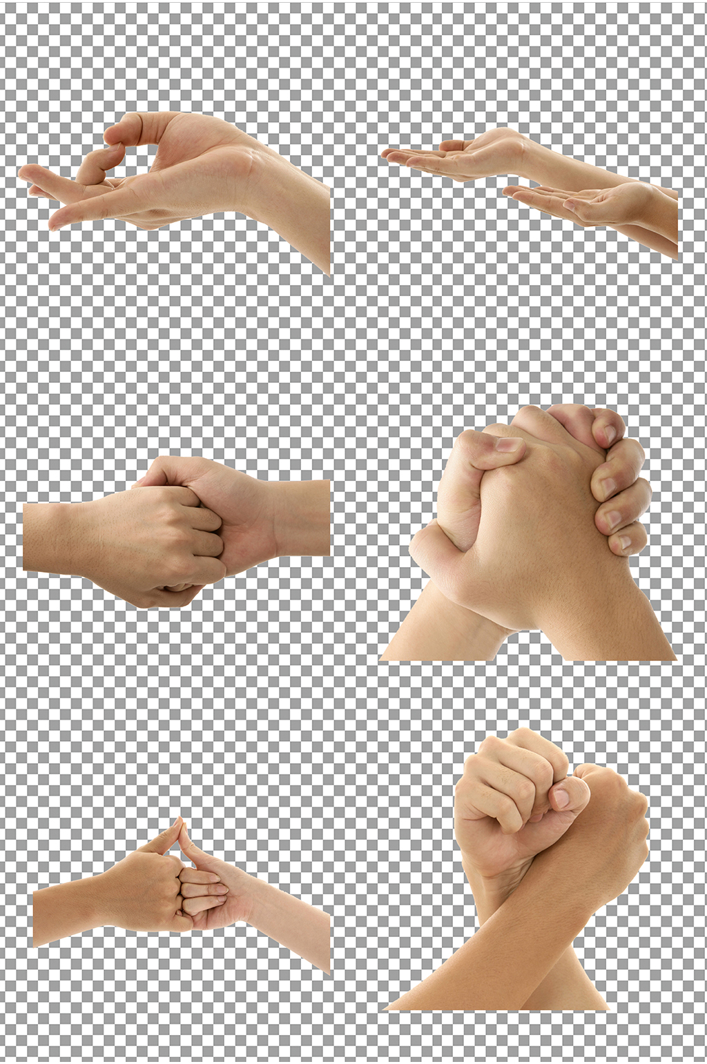 各种手势免扣素材素材