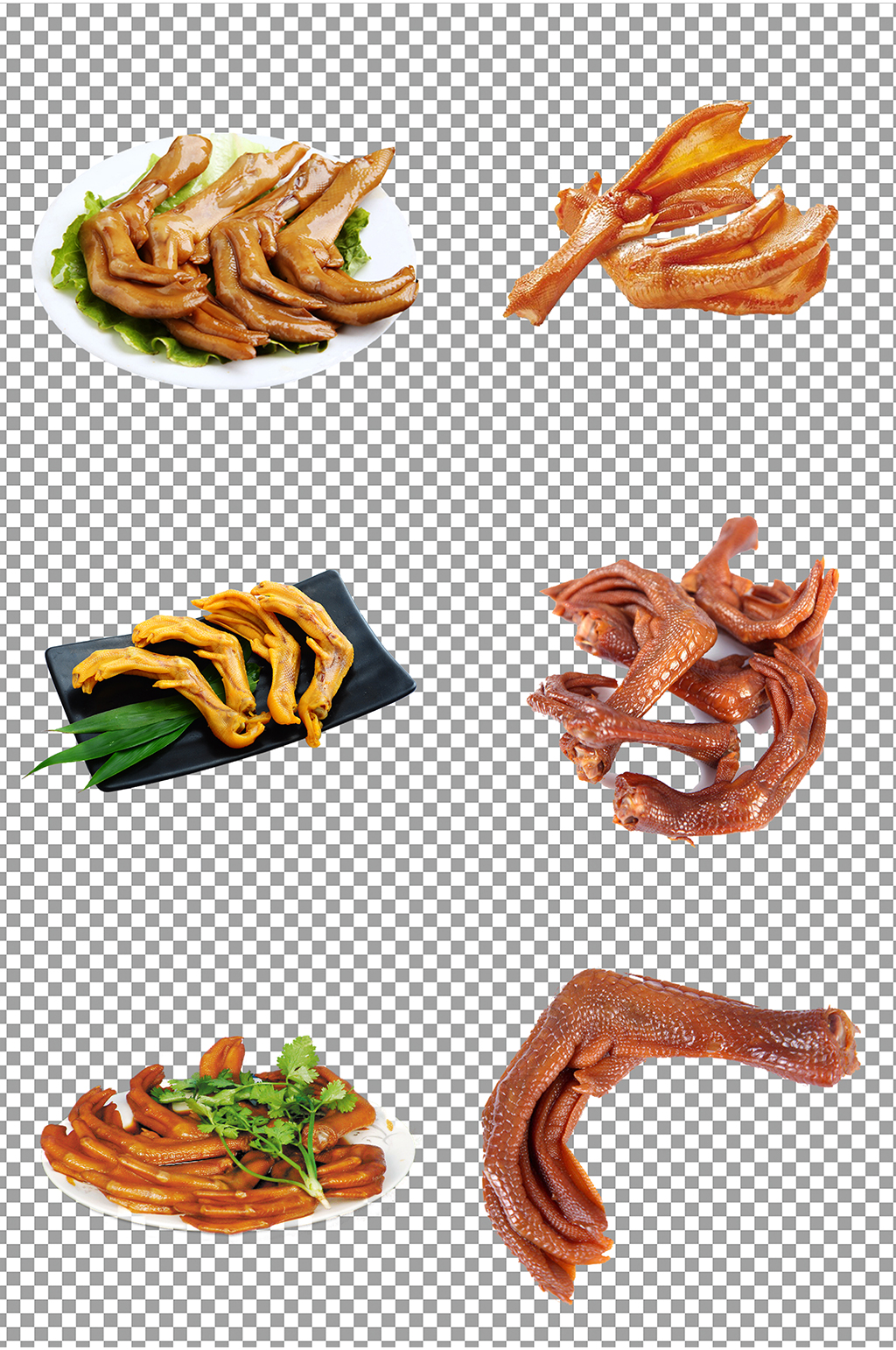 美味卤味鸭爪素材素材
