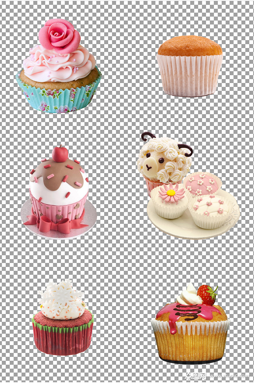 甜品小蛋糕图片素材