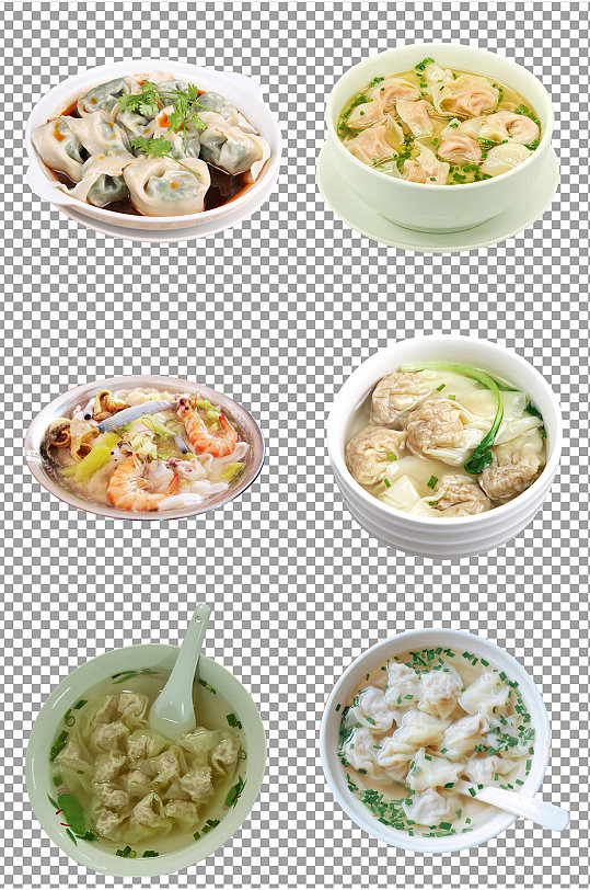馄饨云吞扁肉食物素材下载-众图网