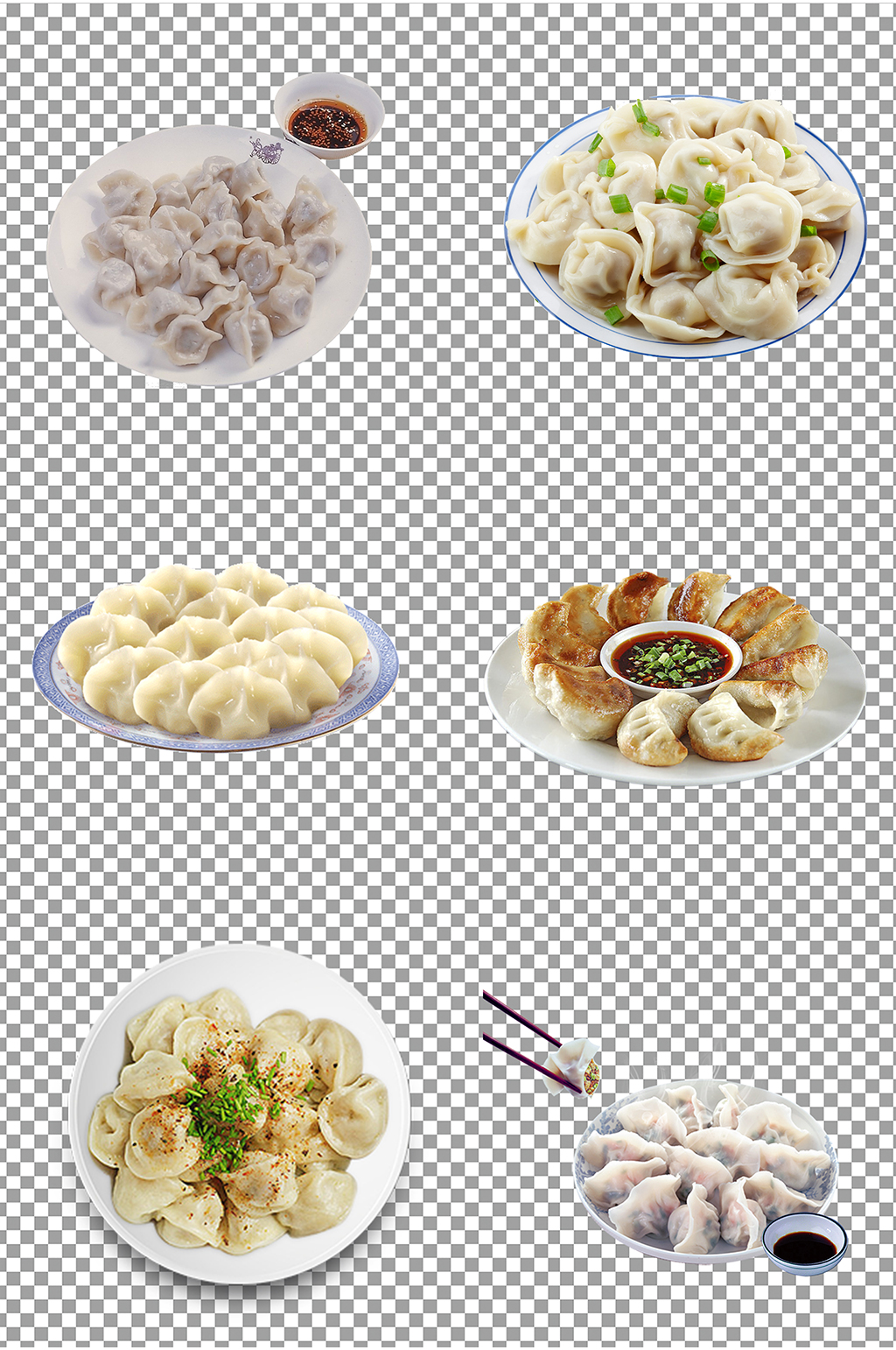 煎饺蒸饺饺子素材素材