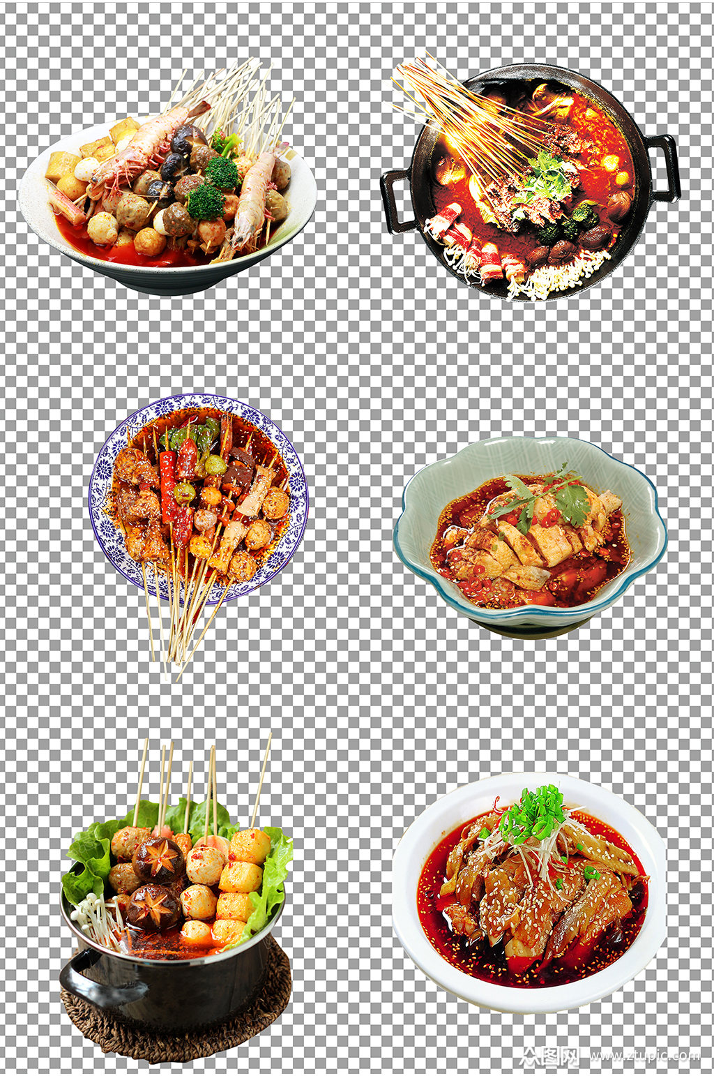 麻辣鲜香串串香素材