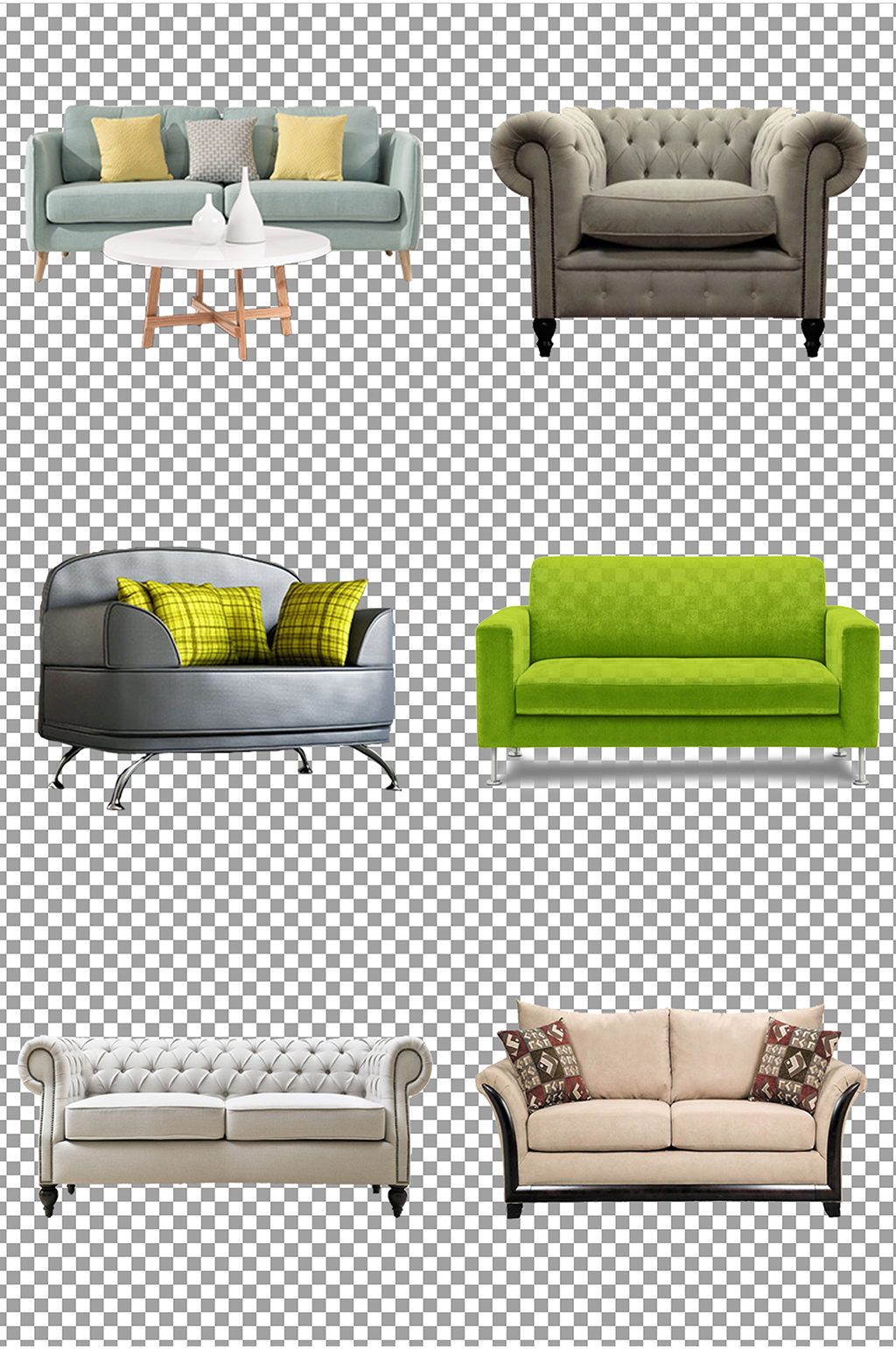 客厅沙发书房沙发素材