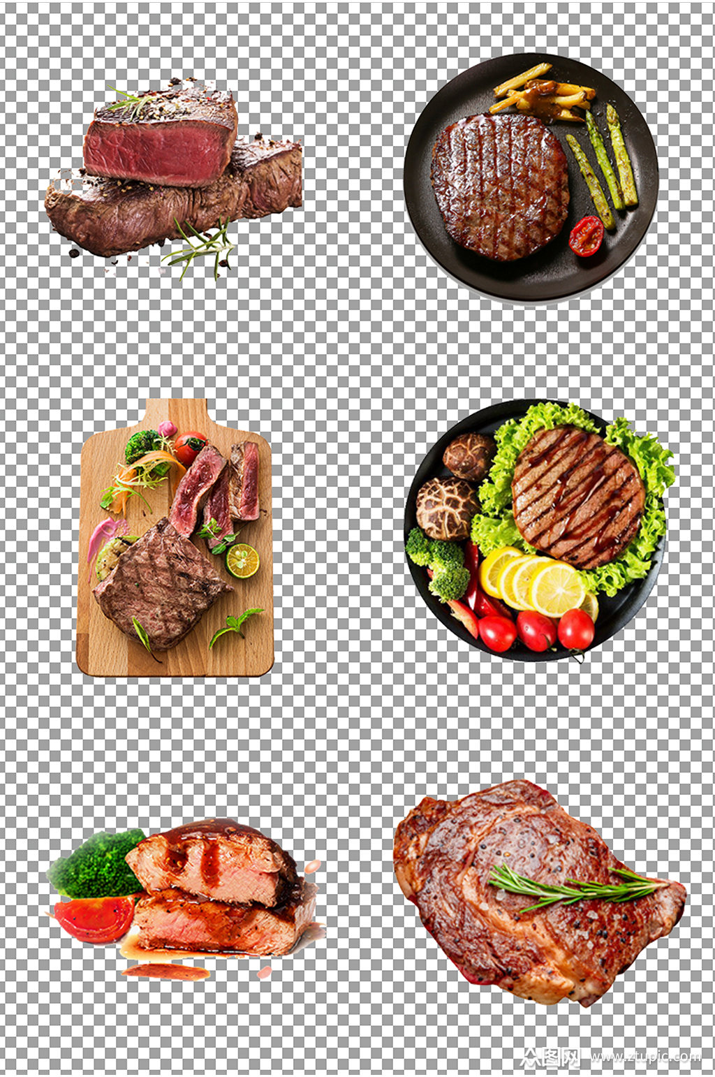 香煎美味牛排素材