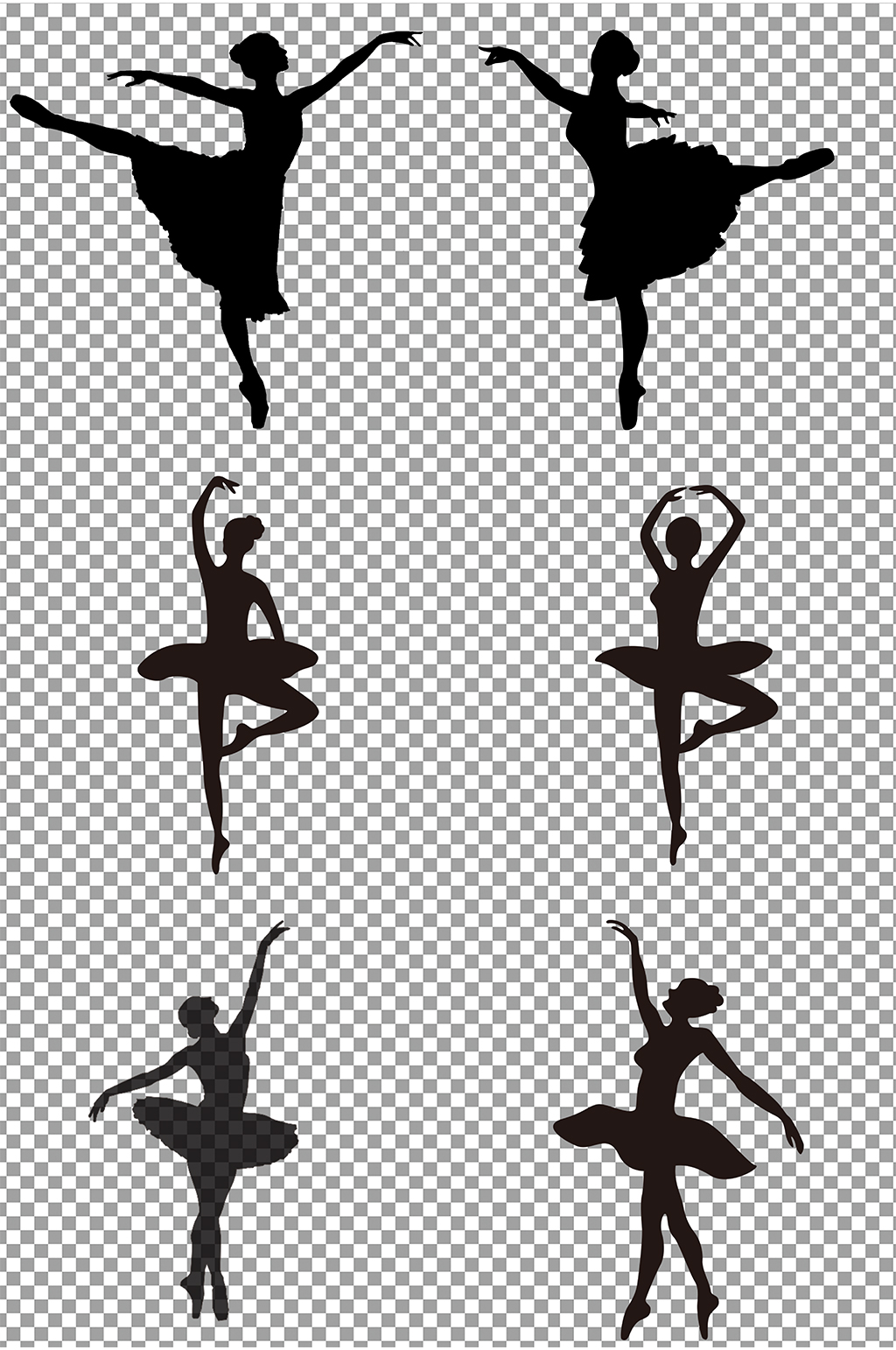 芭蕾舞女孩影子图片