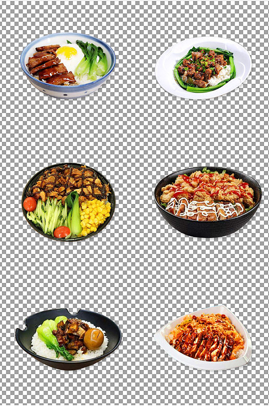 黑椒汁烤肉饭素材