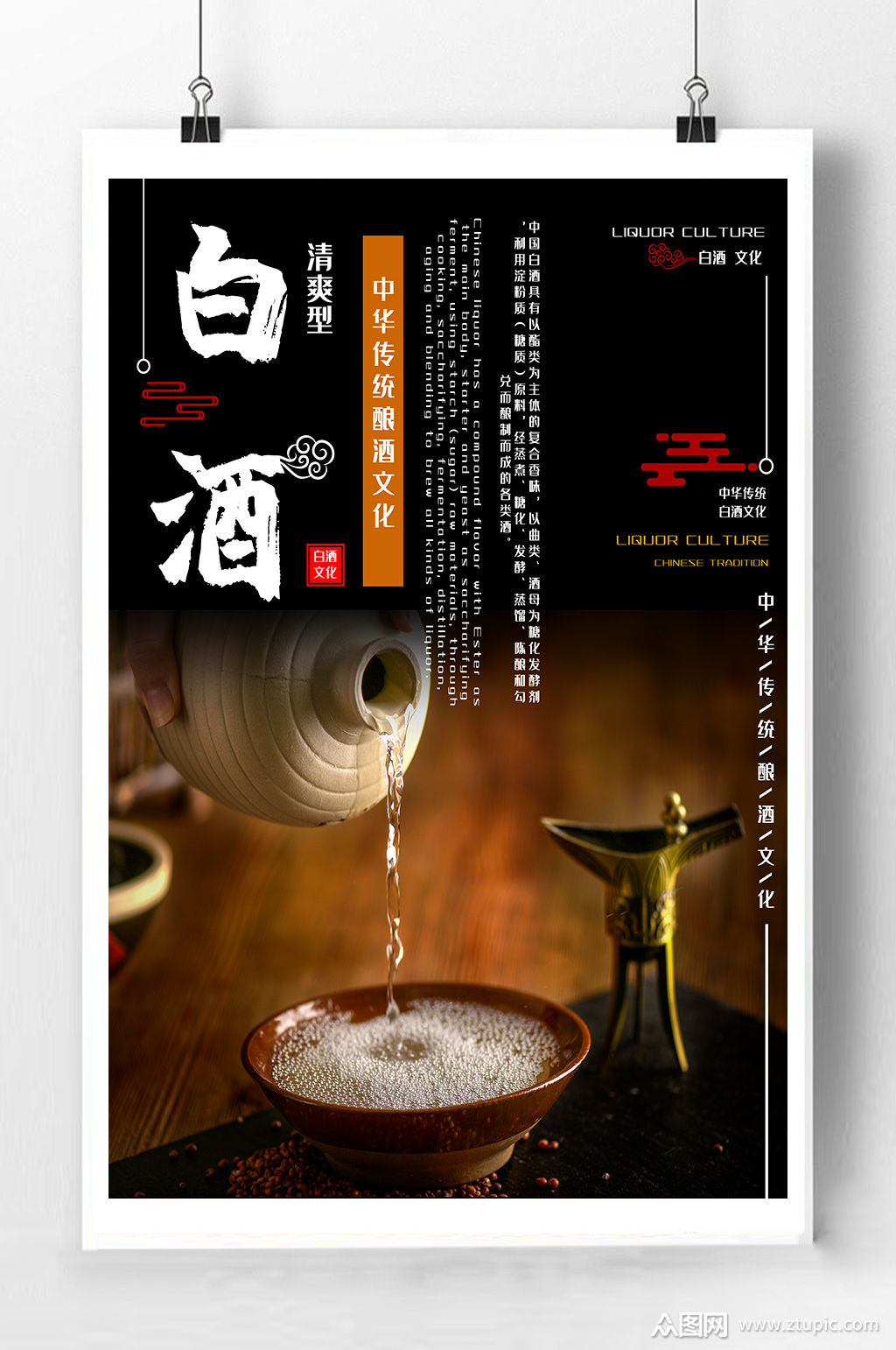 白酒文化宣传海报
