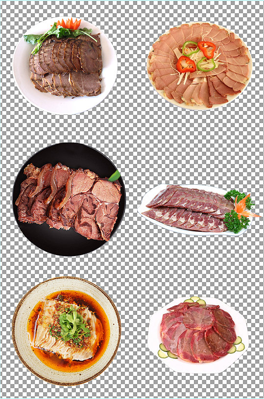 卤味牛肉免扣素材