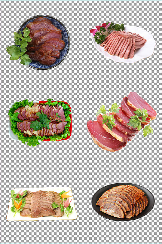卤肉美食免扣素材