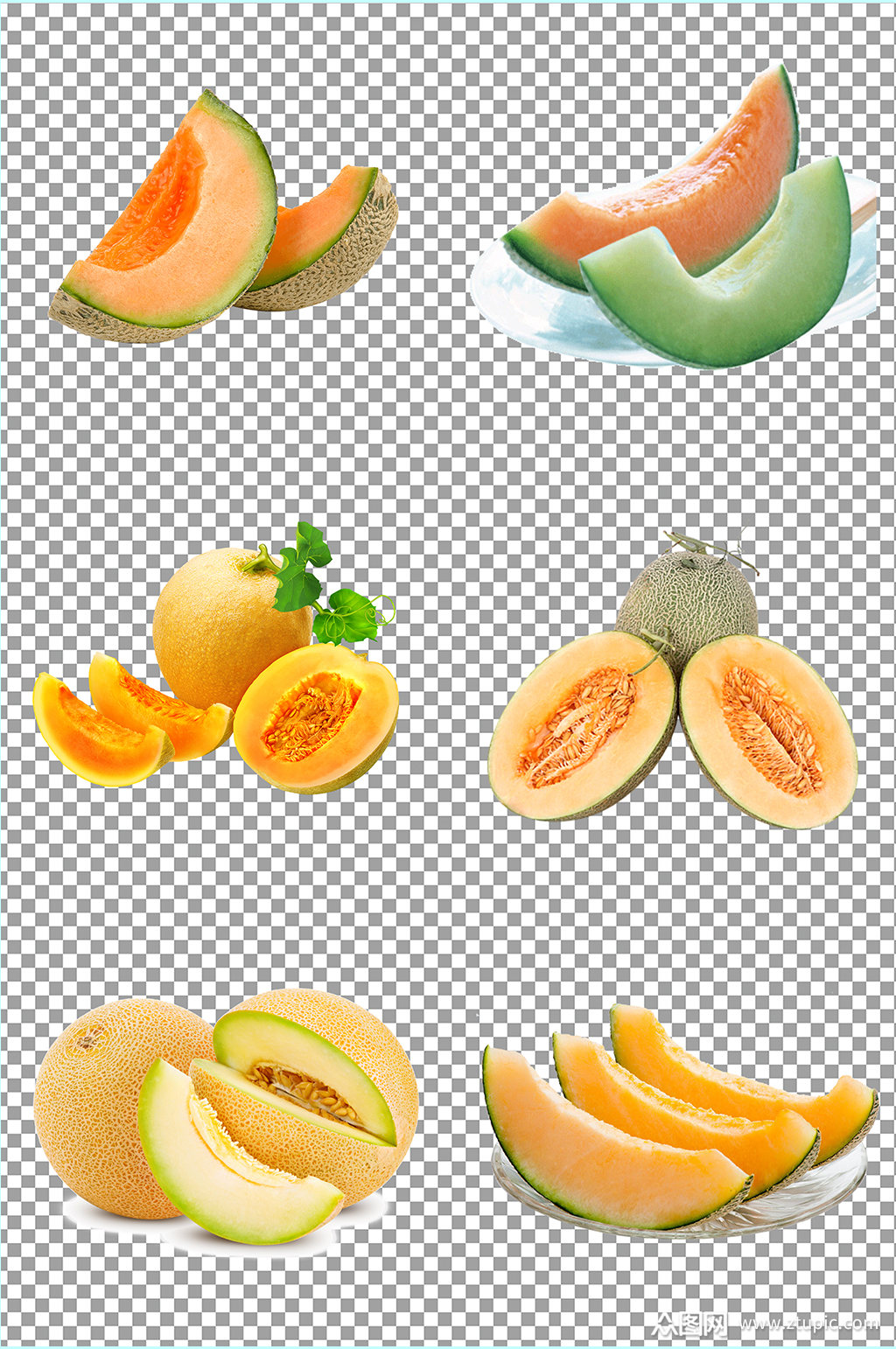 哈密瓜水果免扣素材