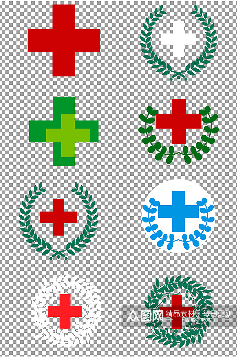 医院十字架常用标志图片素材