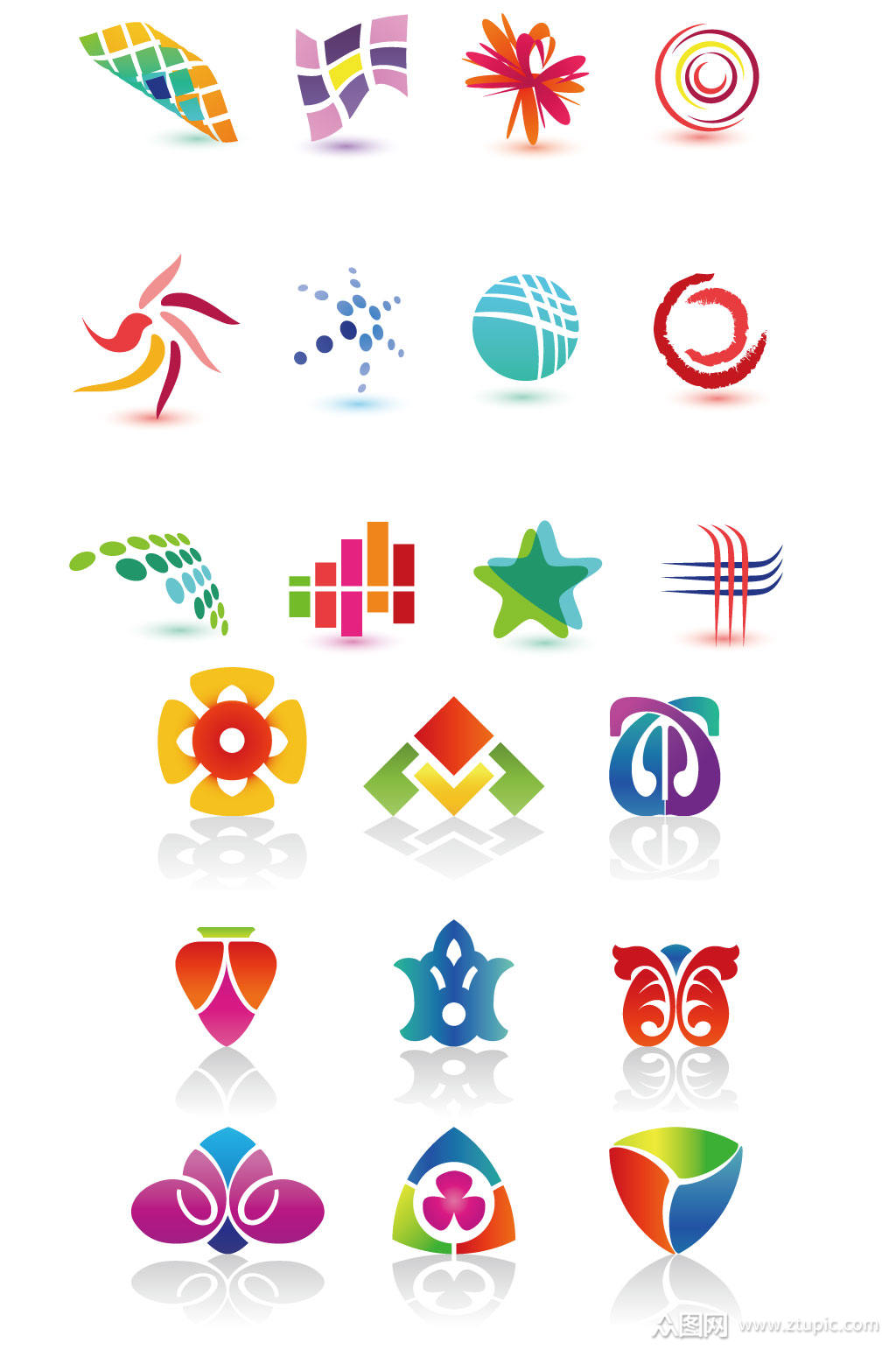 多彩logo免扣素材模板下载-编号464065-众图网