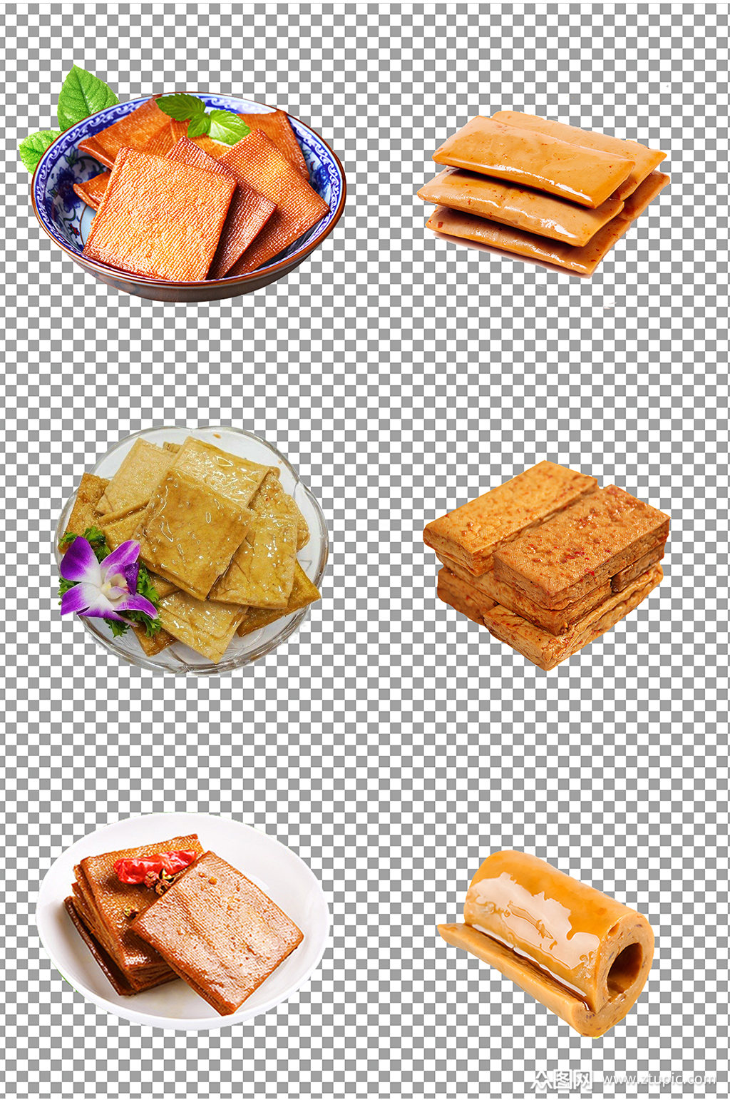 五香豆干免扣素材素材