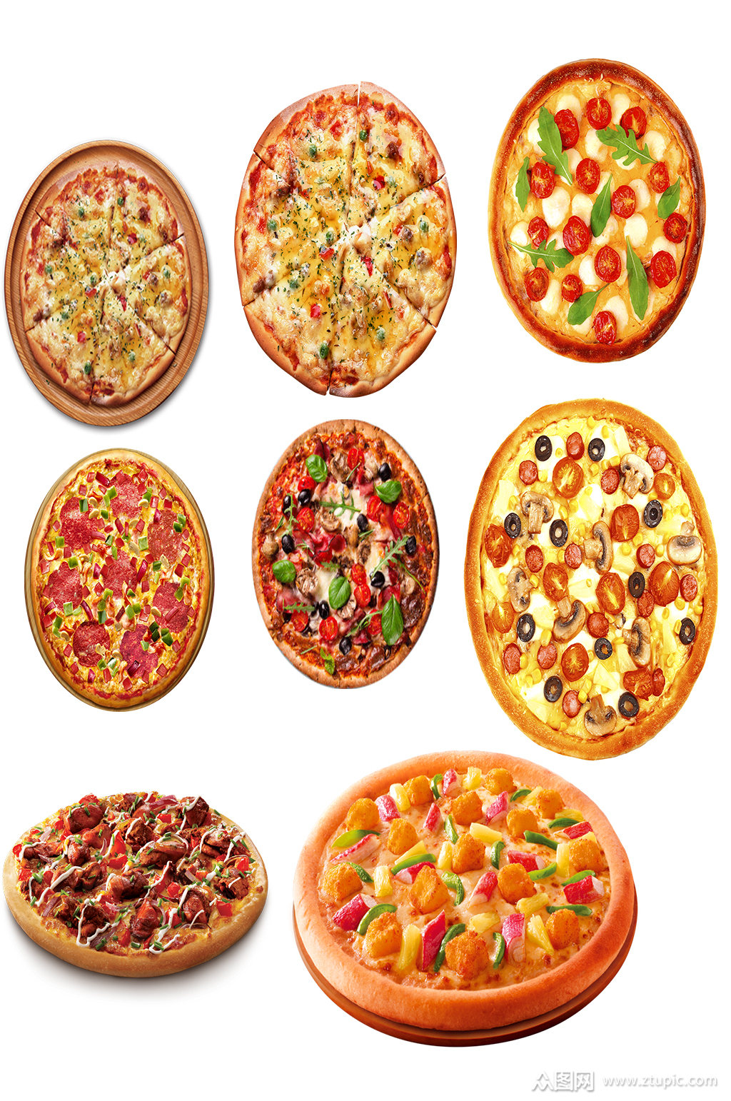 美味披萨免扣素材模板下载-编号478857-众图网