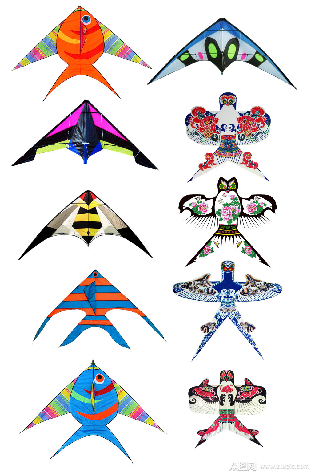 风筝纸鸢免扣素材模板下载-编号478979-众图网