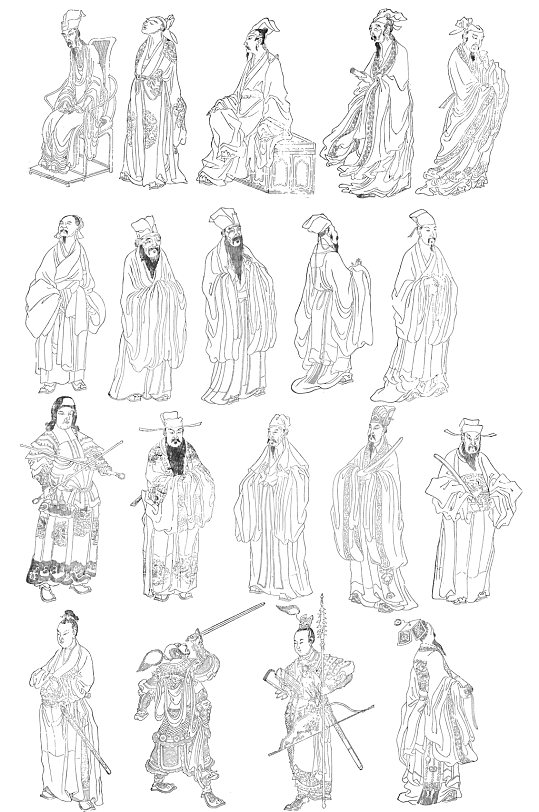 水墨古人图片-水墨古人素材下载-众图网