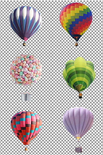 彩色气球图片素材