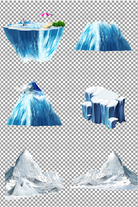 冰山雪山免扣素材