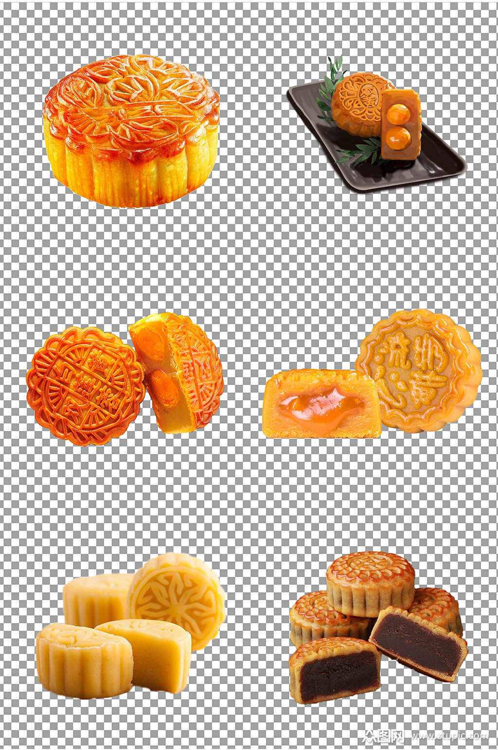 中秋节月饼免扣素材