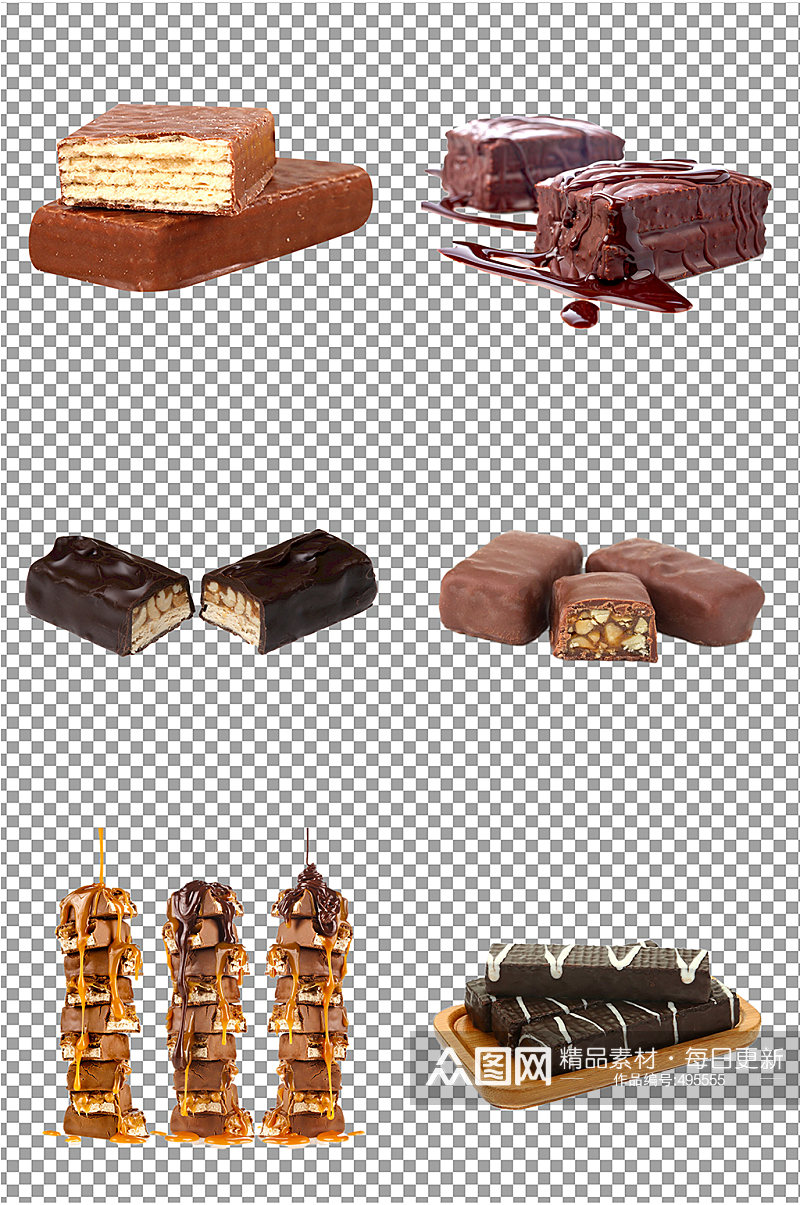 巧克力威化饼干图片素材