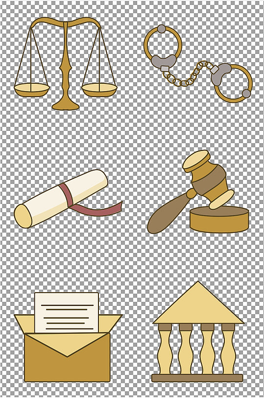 法律司法免扣素材