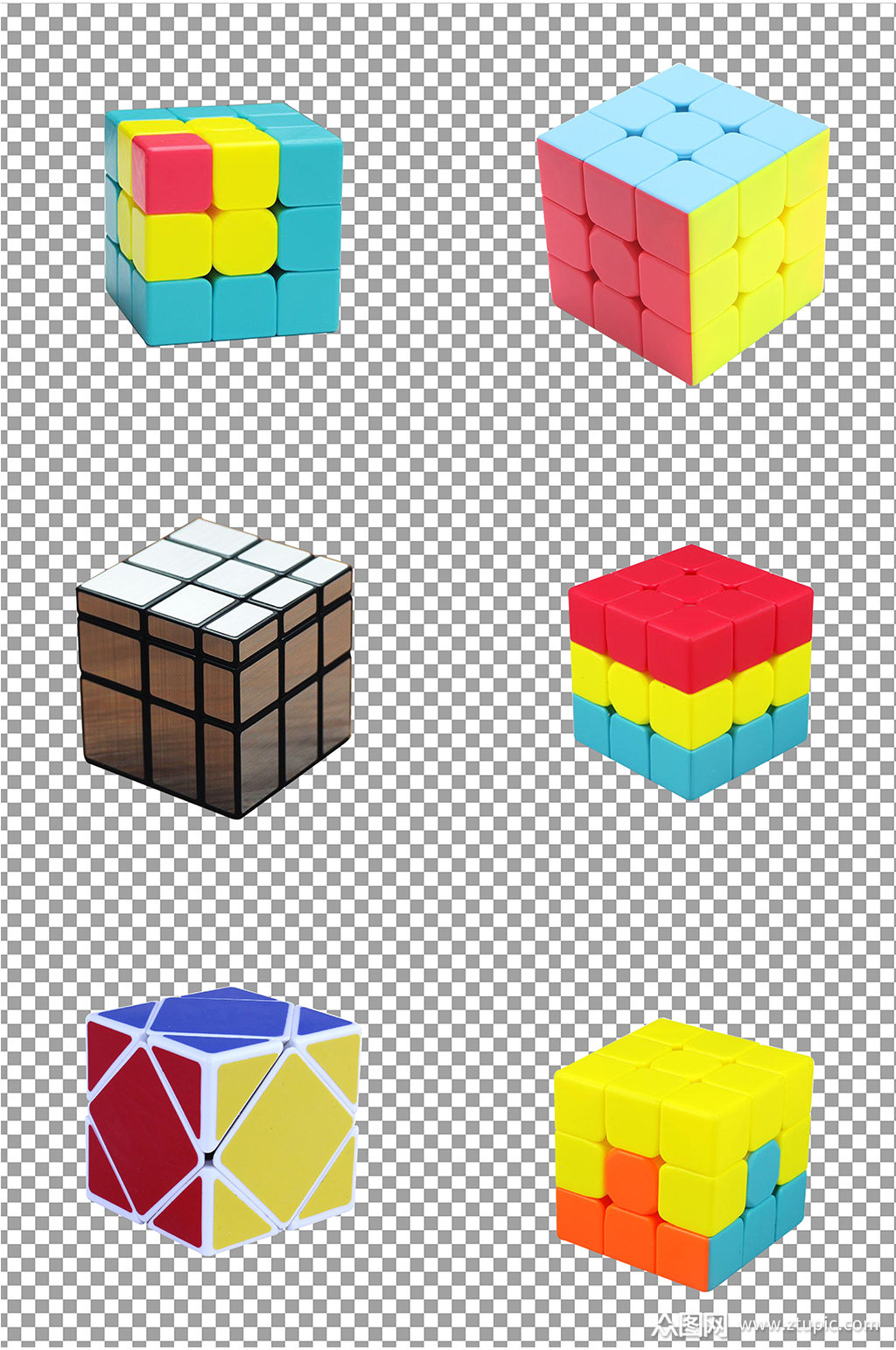 马卡龙魔方图片素材