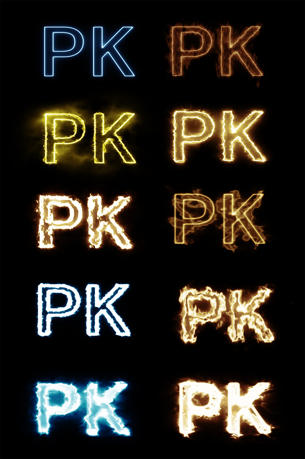 PK字体免扣素材素材