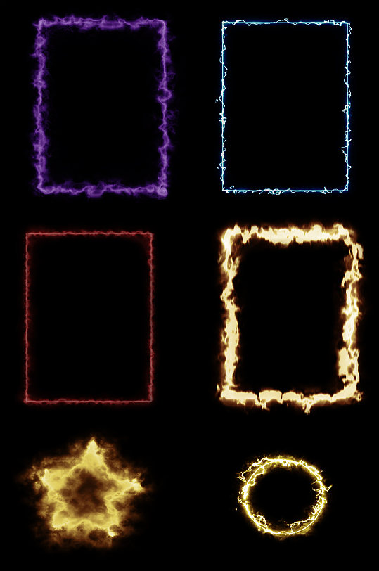 发光边框免扣素材