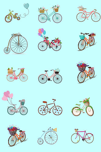 自行车脚踏车素材