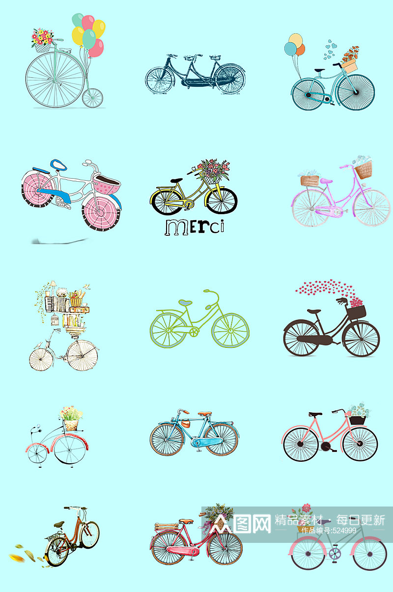 自行车脚踏车素材素材