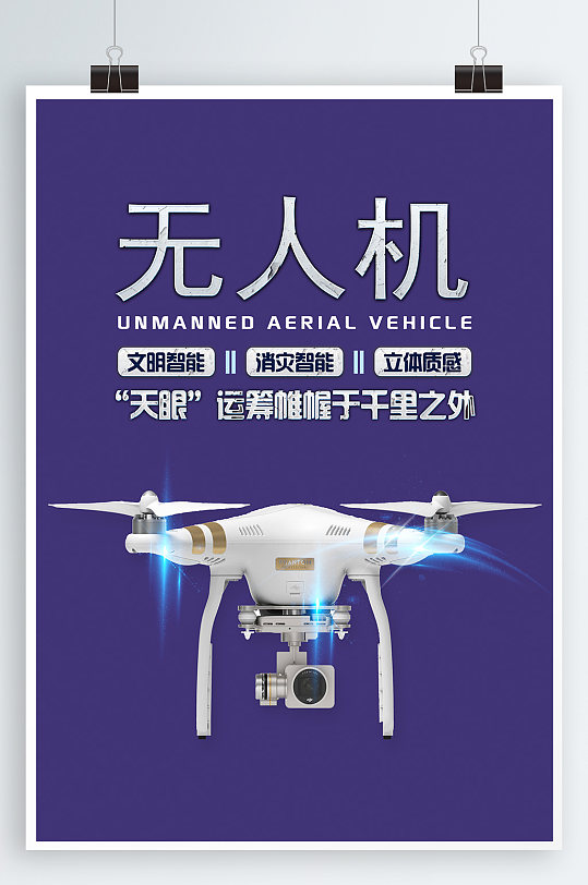 无人机科技宣传海报