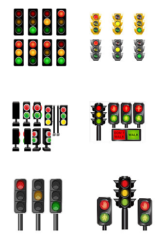 交通红绿灯免扣素材