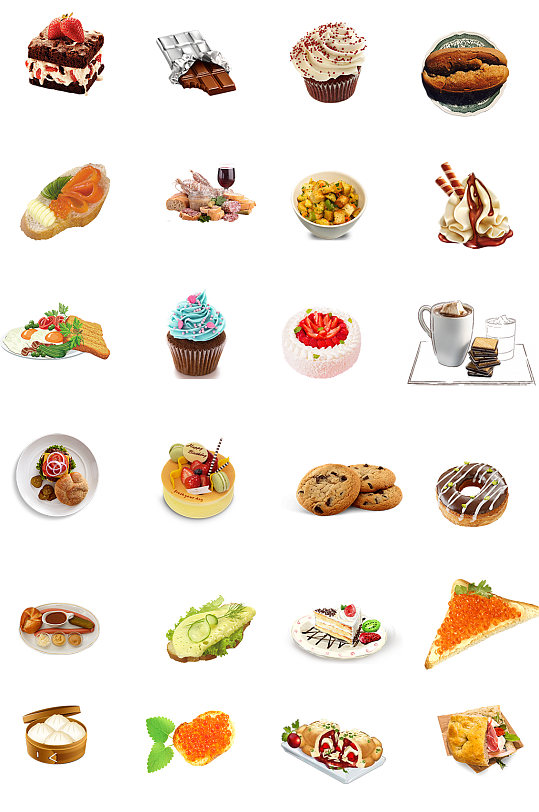 饼干零食免扣素材