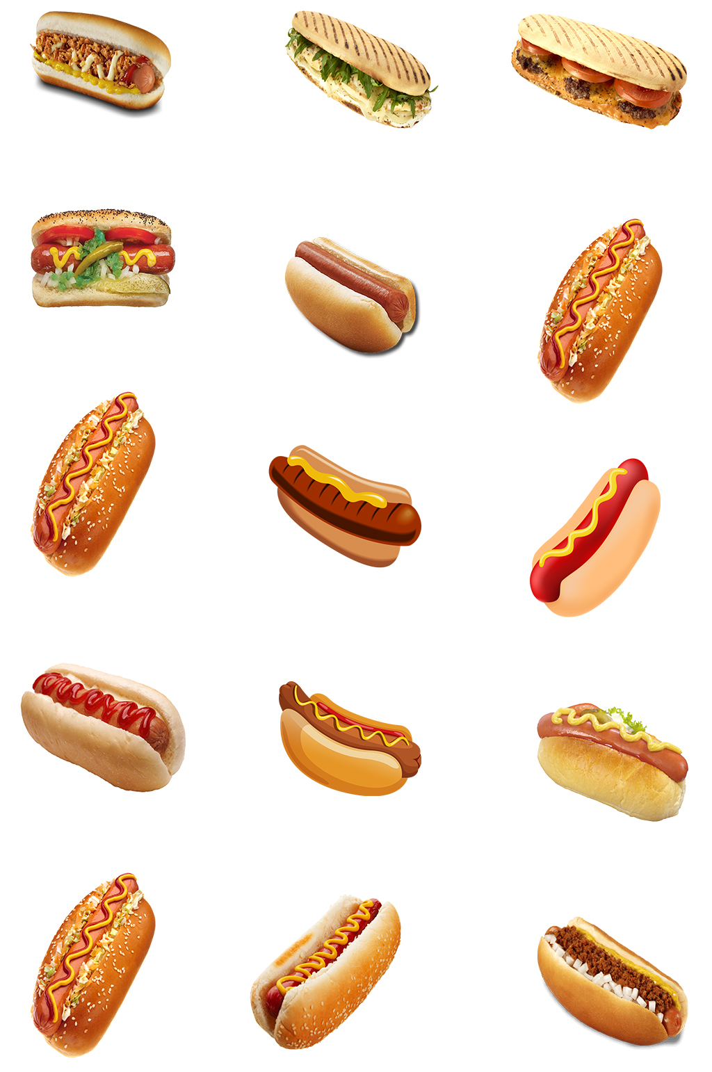 熱狗面包美食素材素材