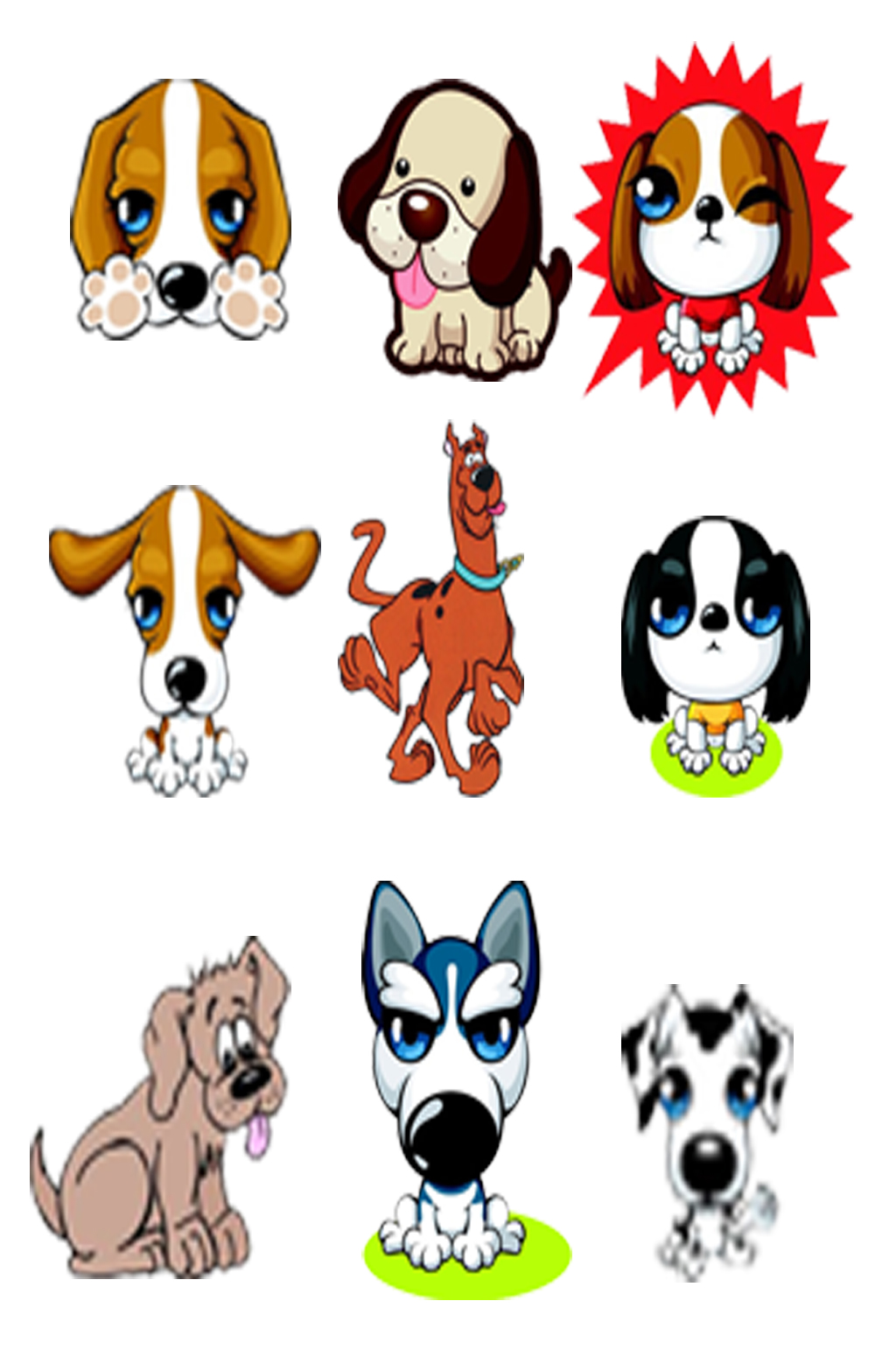 小狗动漫卡通素材素材