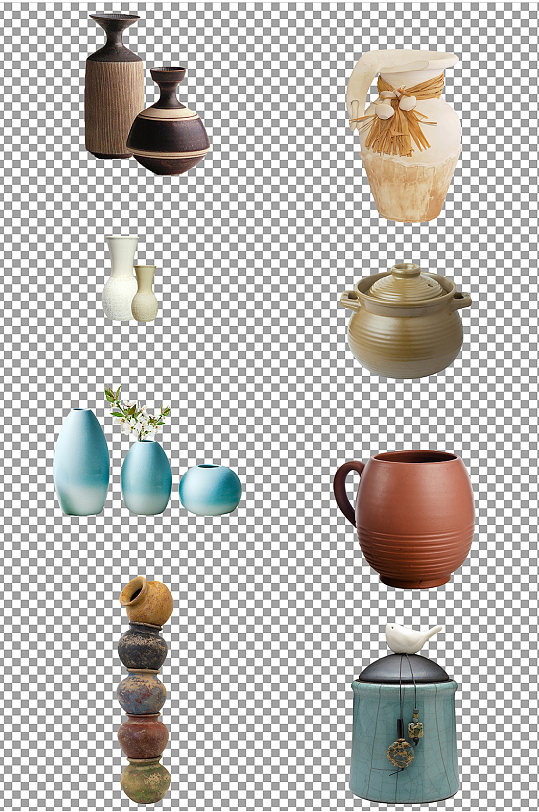 陶器陶罐免扣素材